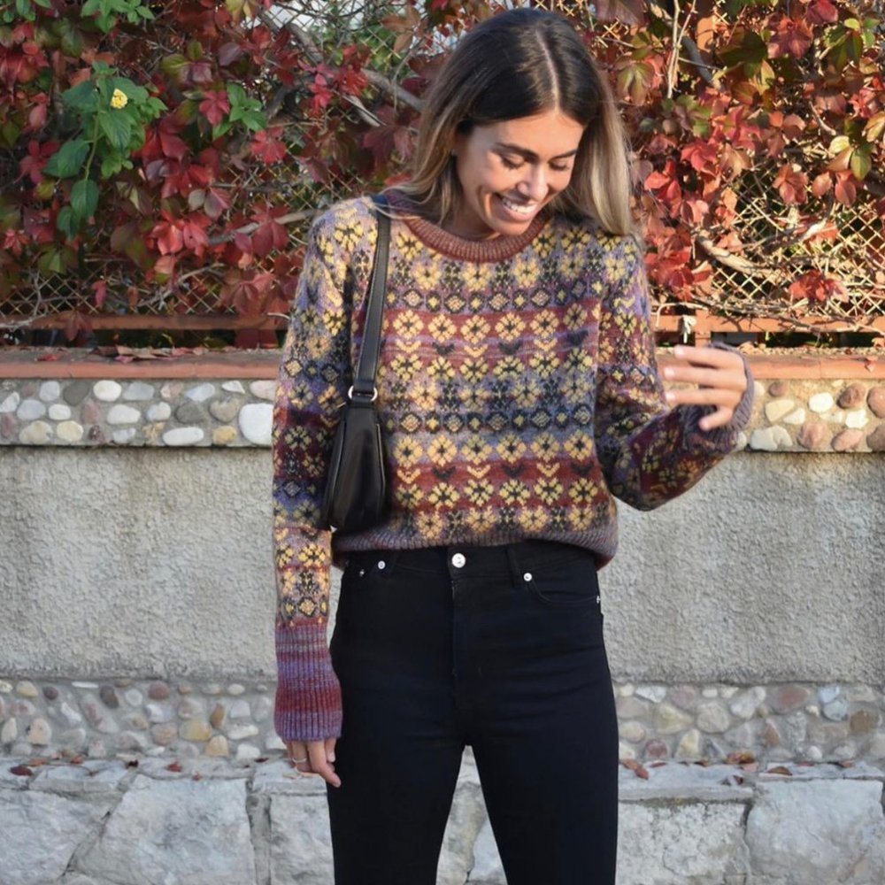 ZARA JACQUARD KNIT SWEATER 2893/106